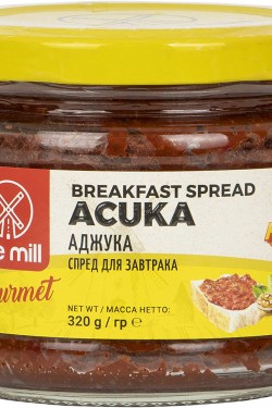 Gurme Acuka Acı Kahvaltılık Cam Kavanoz - Domates ve Acı Biber Salçası, Sarımsak, Baharat, Ceviz ve Zeytinyağı İçerikli - Kahvaltı ve Hamur İşleri İçin Uygun - Doğal - Pastörize 320 Gr