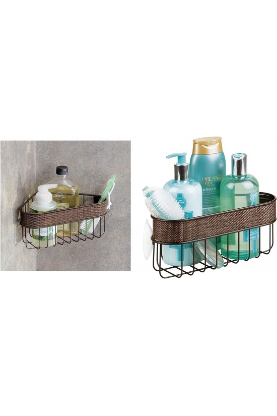 Eckregal für Badezimmer, Twillo-Modell mit Saugnapf Eckregal für Badezimmer, Twillo-Modell mit Saugnapf