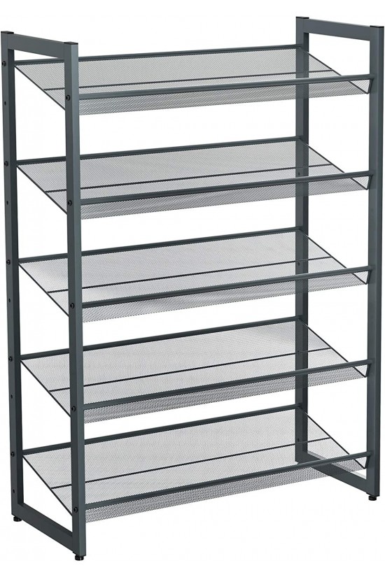5 Katlı Ayakkabı Rafı, Genişleyen Metal Ayakkabı Rafı Ayarlanabilir Ayakkabı Rafı 15-20 Çift Ayakkabı, Kısa Bot, Topuklular İçin Uygun, 74x104x307cm Koyu Gri Lmr005Gb 5 Katlı Ayakkabı Rafı, Genişleyen Metal Ayakkabı Rafı Ayarlanabilir Ayakkabı Rafı 15-20 Çift Ayakkabı, Kısa Bot, Topuklular İçin Uygun, 74x104x307cm Koyu Gri Lmr005Gb
