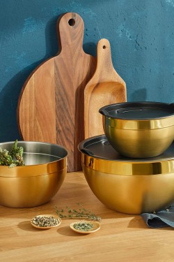 Demre Goldinox 24cm Derin Saklama Kabı