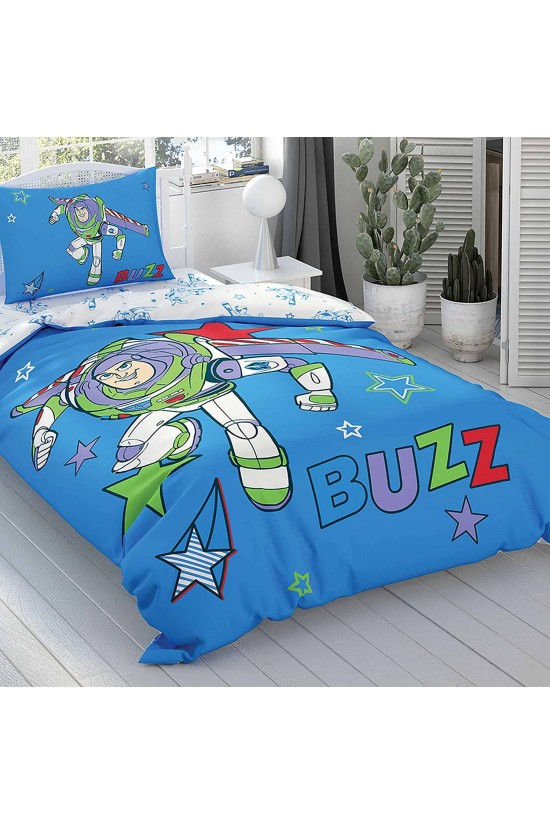 1000043022 Disney Toy Story Buzz Cotton Duvet Cover Set, Multicolor 1000043022 Disney Toy Story Buzz Cotton Duvet Cover Set, Multicolor