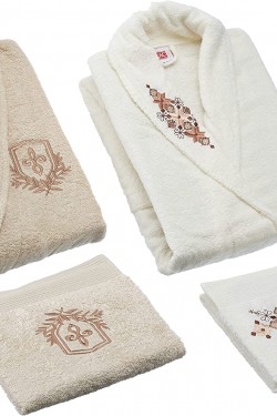 Soft Bamboo Palace Çift Kişilik Bambu Aile S Ekru-Bej