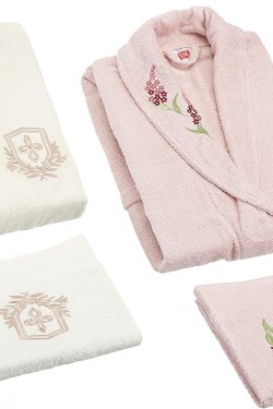 Soft Bamboo May Çift Kişilik Bambu Aile S Pembe-Ekru