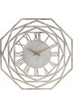 Repido Metal Eskitme Duvar Saati, Beyaz, 50x50 cm, MDS-50