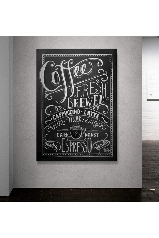 Kbr274 Coffee 2 Kanvas Tablo, 60x80 cm