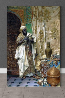 Ludwig Deutsch-Muayene (1883) Kanvas Tablo, 80x120 Cm