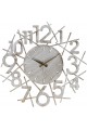 MDS-50 Karde Metal Eskitme Duvar Saati, Beyaz, 50x50 cm