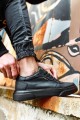 Knack Casual Shoes 222 Black (Black Sole) Knack Casual Shoes 222 Black (Black Sole)
