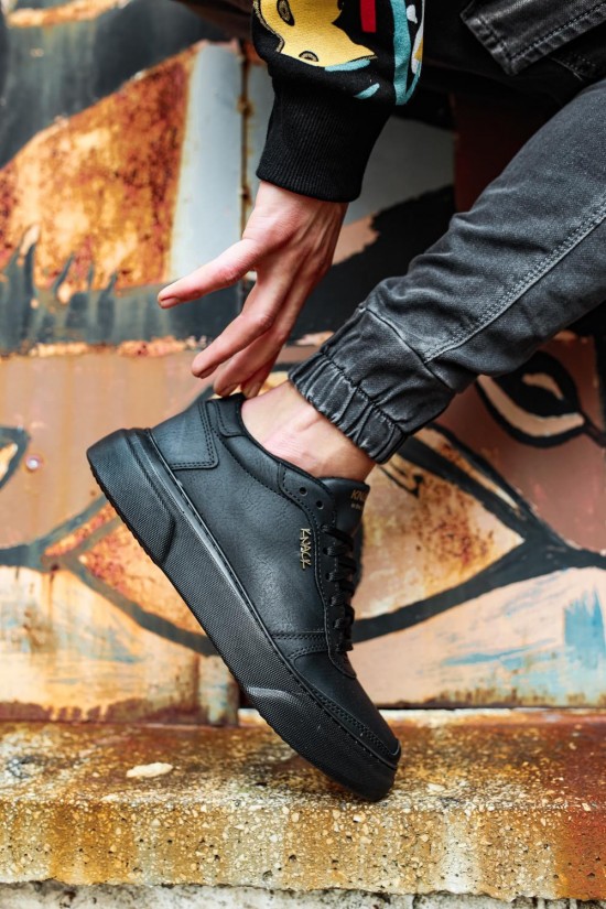 Knack Casual Shoes 222 Black (Black Sole) Knack Casual Shoes 222 Black (Black Sole)