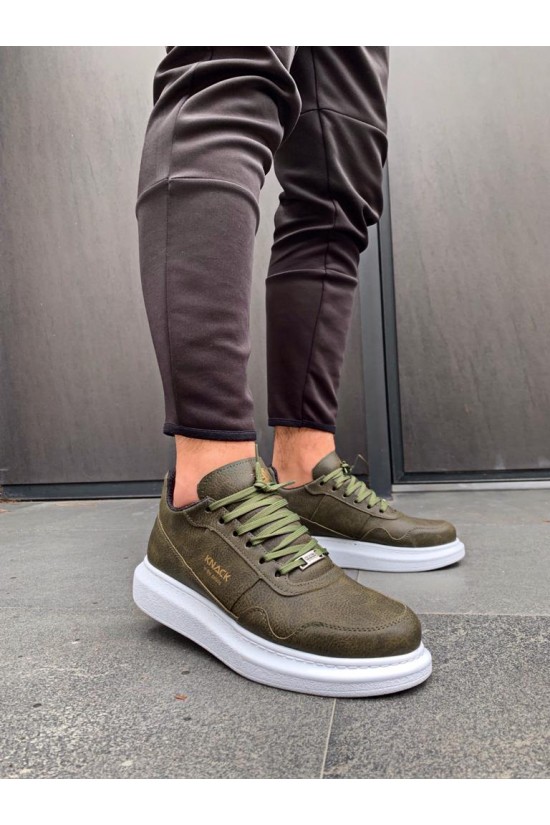 Knack High Sole Casual Shoes 040 Khaki Knack High Sole Casual Shoes 040 Khaki