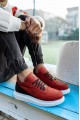 Knack High Sole Casual Suede Shoes 040 Orange Knack High Sole Casual Suede Shoes 040 Orange