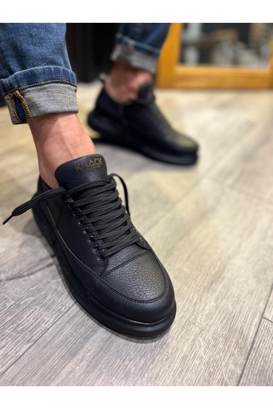 Knack Casual Shoes 814 Black (Black Sole) Knack Casual Shoes 814 Black (Black Sole)