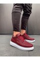 Knack High Sole Casual Chaussures 040 Bordeaux Rouge Knack High Sole Casual Chaussures 040 Bordeaux Rouge