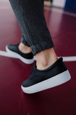 Knack Casual Shoes 077 Черный (Белая подошва)