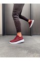 Knack High Sole Casual Chaussures 040 Bordeaux Rouge Knack High Sole Casual Chaussures 040 Bordeaux Rouge