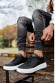 Knack Casual Chaussures 222 Noir (Semelle Blanche)