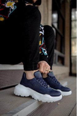 Chaussures Casual Knack High Sole N75 Bleu Marine