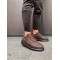 Knack High Sole Casual Chaussures 040 Marron (Semelle Noire)