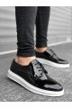 K&A-BA0003 Lace-Up Classic Black Patent Leather High Sole Casual Men's Shoes K&A-BA0003 Lace-Up Classic Black Patent Leather High Sole Casual Men's Shoes