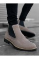 K&A-BA0058 Chelsea Bağcıksız Lastikli Krem Erkek Yarım Bilek Bot K&A-BA0058 Chelsea Bağcıksız Lastikli Krem Erkek Yarım Bilek Bot