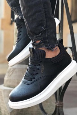 Knack Casual Shoes 055 Черный (Белая подошва)