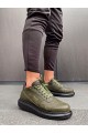 Knack High Sole Casual Shoes 040 Khaki (Black Sole) Knack High Sole Casual Shoes 040 Khaki (Black Sole)