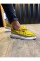 Knack Saisonale Leinenschuhe mit hoher Sohle 009 Gelb Knack Saisonale Leinenschuhe mit hoher Sohle 009 Gelb