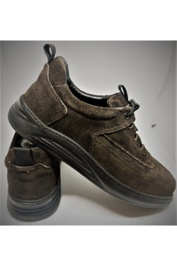 HERREN-LÄSSIGE SCHUHE AUS ECHTEM WILDLEDER BRAUN