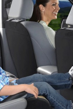 Autositz-Rückenlehnenschutz, 2-teiliger Bezug – Schwarz