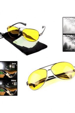 Anti-Scheinwerfer-Nachtsichtbrille mit Metallrahmen (Drop-Modell)