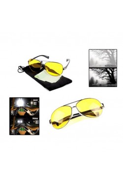 Anti-Scheinwerfer-Nachtsichtbrille mit Metallrahmen (Drop-Modell)