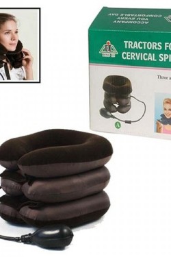 Aufblasbares orthopädisches Nacken- und Reisekissen
