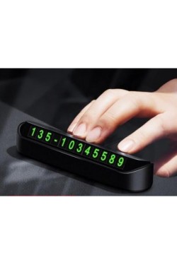 Automobile Torpedo Retractable Telephone Number Holder