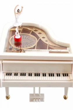Piyano Tasarımlı Balerin Müzik Kutusu