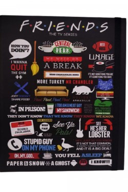 Friends Motifli Lastikli Defter