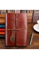 Yaprak Desenli Kahverengi Deri Defter Yaprak Desenli Kahverengi Deri Defter