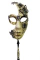 Schmetterlings-Maskerade-venezianische Maske mit Stab, schwarze Farbe, 10 x 45 cm Schmetterlings-Maskerade-venezianische Maske mit Stab, schwarze Farbe, 10 x 45 cm