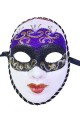 Mor Renk Masquerade Simli Yılbaşı Parti Maskesi Tam Yüz Yetişkin Mor Renk Masquerade Simli Yılbaşı Parti Maskesi Tam Yüz Yetişkin