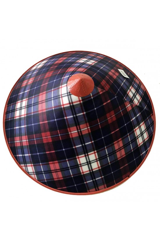 Checkered Satin Coated Blue Red Vietnam Hat