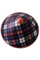 Checkered Satin Coated Blue Red Vietnam Hat