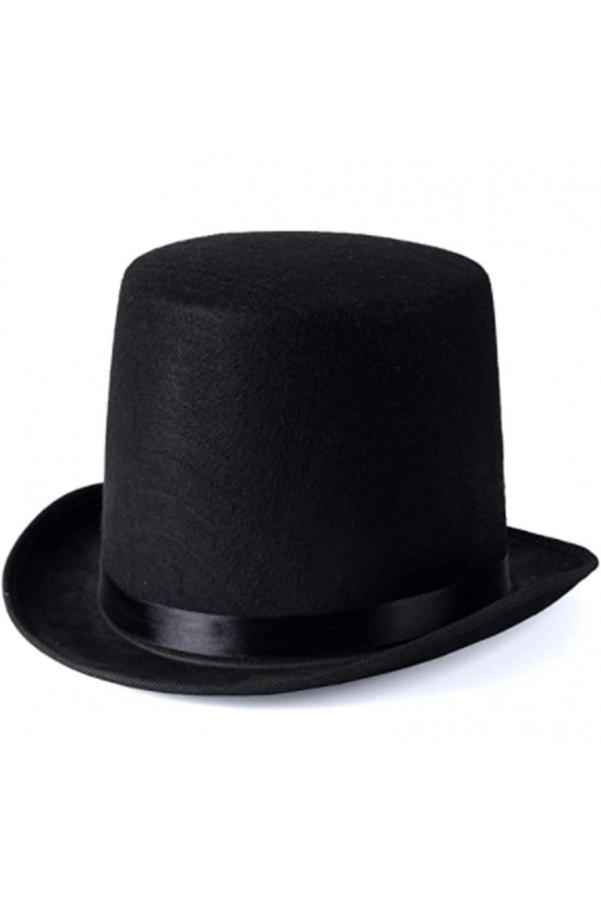 Zirkusdirektor-Zauberer-Hut, Fedora, 12 cm, für Erwachsene, schwarz, 2. Qualität Zirkusdirektor-Zauberer-Hut, Fedora, 12 cm, für Erwachsene, schwarz, 2. Qualität