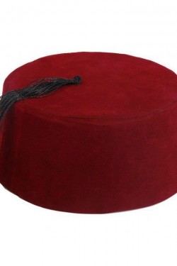 Bordo Renk Osmanlı Fesi Garson Boy 8 No 12-13 Yaş