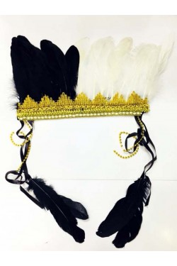 Black and White Color Feathered Indian Head | Beşiktaş Fan Title