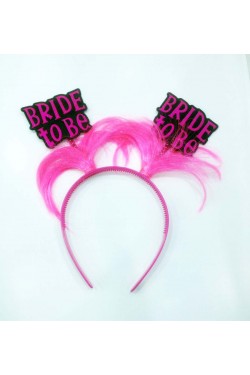 Black On Pink Bachelorette Party Crown With Bride To Be Written