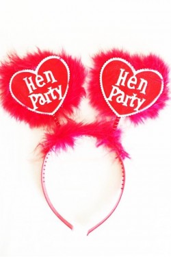 Kırmızı Renk Bekarlığa Veda Partisi Hen Party Taç