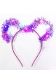Blinkende Fuchsia-Krone mit Mickey-Minnie-Maus-Ohr und leuchtenden LED-Quasten Blinkende Fuchsia-Krone mit Mickey-Minnie-Maus-Ohr und leuchtenden LED-Quasten