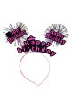 Happy Birthday Püsküllü Neon Pembe Renk Doğum Günü Tacı 22x19 cm Happy Birthday Püsküllü Neon Pembe Renk Doğum Günü Tacı 22x19 cm