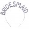 Kristal Taşlı Gümüş Renk Bridesmaid Nedime Tacı 16x17 cm