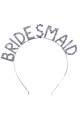 Kristal Taşlı Gümüş Renk Bridesmaid Nedime Tacı 16x17 cm