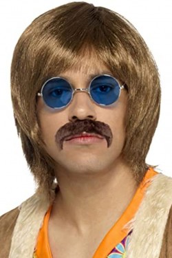 Yuvarlak Cam John Lennon Tarzı Gümüş Çerçeveli Mavi Gözlük